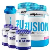 Kit - 2 Whey Protein Fusion 900g+ 2 Creatina 100g