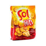 Biscoito Salgadinho Hits Sol Queijo 80g - Embalagem C/ 24 Unidades