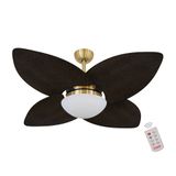 Ventilador De Teto Dormamu Dourado 4 Pás Palmae 220v Com Controle