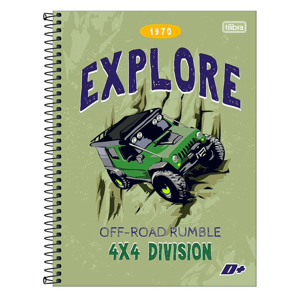 Caderno Capa Dura D+ 16 Matérias 320 Folhas Tilibra