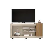 Rack Caemmun Goya p/ TV de até 50 Cor Off White/Buriti