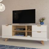 Rack Artely Michigan Cor Off White C/ Carvalho