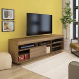 Rack Artely Treviso Cor Pinho Com Off White Ou Pinho