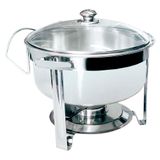 Rechaud Inox Redondo Tampa De Vidro 7,5l Rrtv7 Orcil Inox Orcil