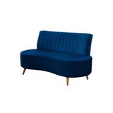 Sofá Qatar 135cm - Azul Petróleo