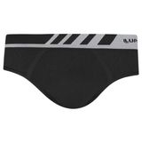 Cueca Slip Sem Costura Lupo Adulto Preta Tam P 691-002