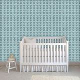 Papel De Parede Kids Elefante Azul