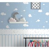 Papel De Parede Lullaby Listrado Azul 2311 - Rolo: 10m X 0,53m