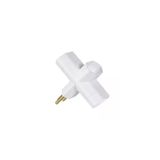 Adaptador De Tomada 2p+t 10a Branco Margirius