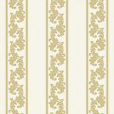 Papel De Parede Fiesta Modern Damask Listrado Dourado 533121