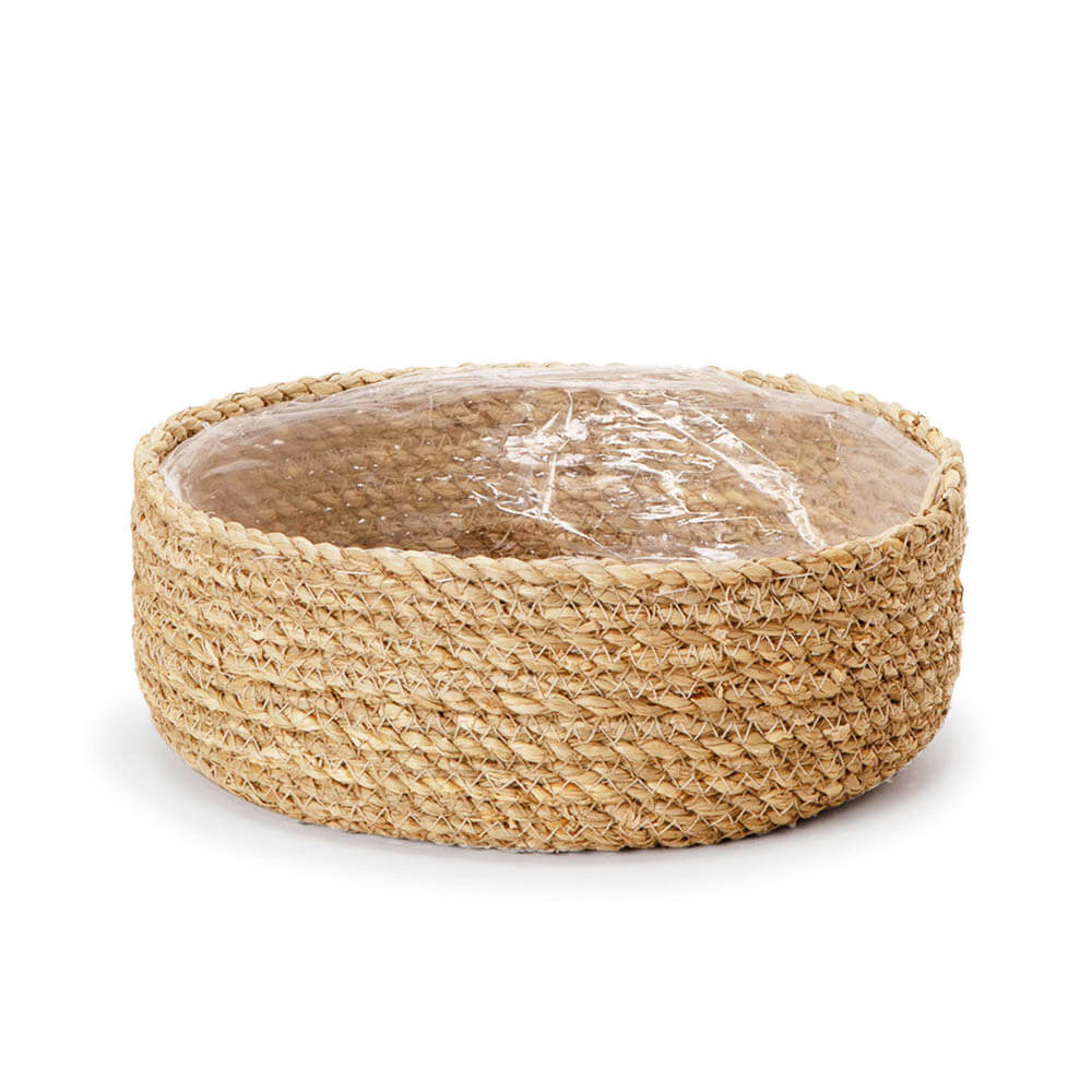 Cachepot Em Fibra Natural - 17x15cm