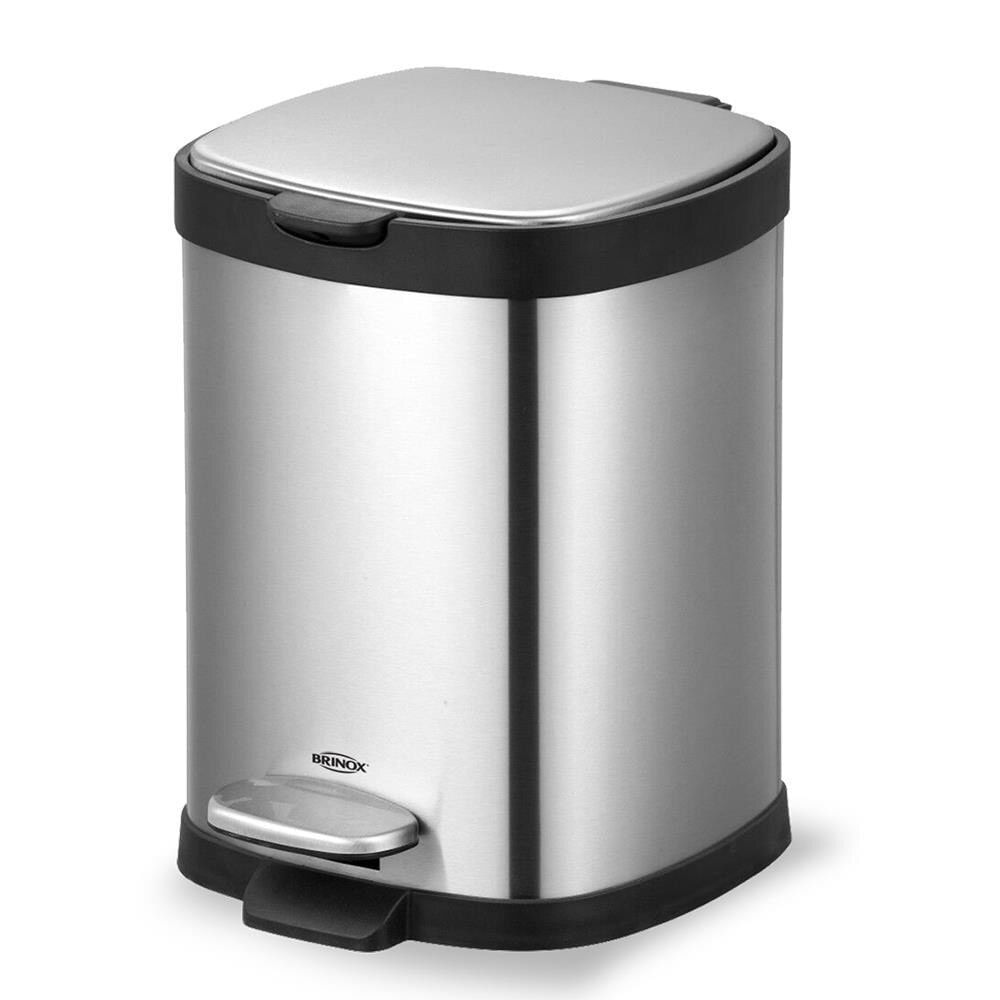 Lixeira Brinox Com Pedal E Balde Frame 6 L