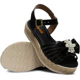 Sandalia Flatform Infantil N 28 Ao 36 Feminina Menina 16.06 Cor:preto,tamanho:28