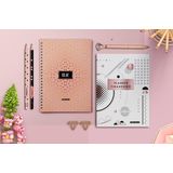 Kit Luxo Rosa Gold - Planner Financeiro - Caderno