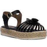 Sandalia Infantil Flatform N28ao36 Moda Menina Casual 16.05 Cor:preto,tamanho:29