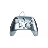 Controle Powera Wired Metallic Ice (metálico Gelo Com Fio) - Xbox-one, Xbox-series X/s E Pc