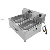 Fritadeira Elétrica 2 Cuba 12 Litros 220v Spolu Spl-571