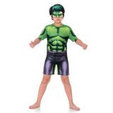 Fantasia Hulk Curto Infantil - Marvel - Vingadores P