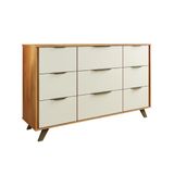 Buffet De Sala Jantar Olimpia 9 Gavetas Peroba Off White Europa