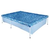 Kit Praia Piscina De Armar Retangular Mor E 2 Cadeiras De Aço, 1000 Litros, Cores Sortidas