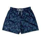 Short Masculino Mash Estampa Mix Folhas Azul Marinho M