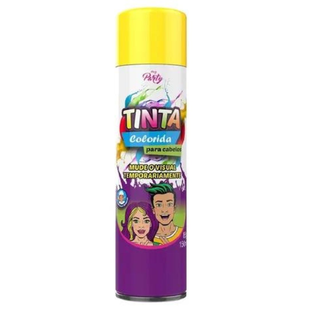 Tinta Spray Temporária Para Cabelos My Party 150ml