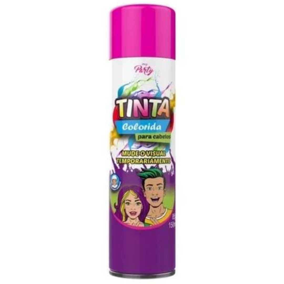 Tinta Spray Temporária Para Cabelos My Party 150ml