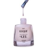 Esmalte Risqué Diamond Gel Chá Branco Natural 9,5ml Chá Branco