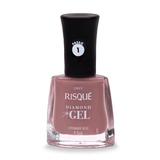 Esmalte Risqué Diamond Gel Espumante Rosé Cremoso 9,5ml Espumante Rosé