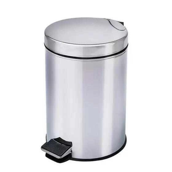 Menor preço em Lixeira Inox Cozinha/banheiro Tampa E Pedal 8l
