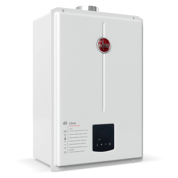 Aquecedor De Água A Gás Digital 40 Litros Rheem