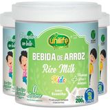 Kit 3 Bebida De Arroz Unilife Sem Lactose Kids 200g