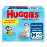 Fralda Huggies Tripla Proteção Hiper M 92 Unidades