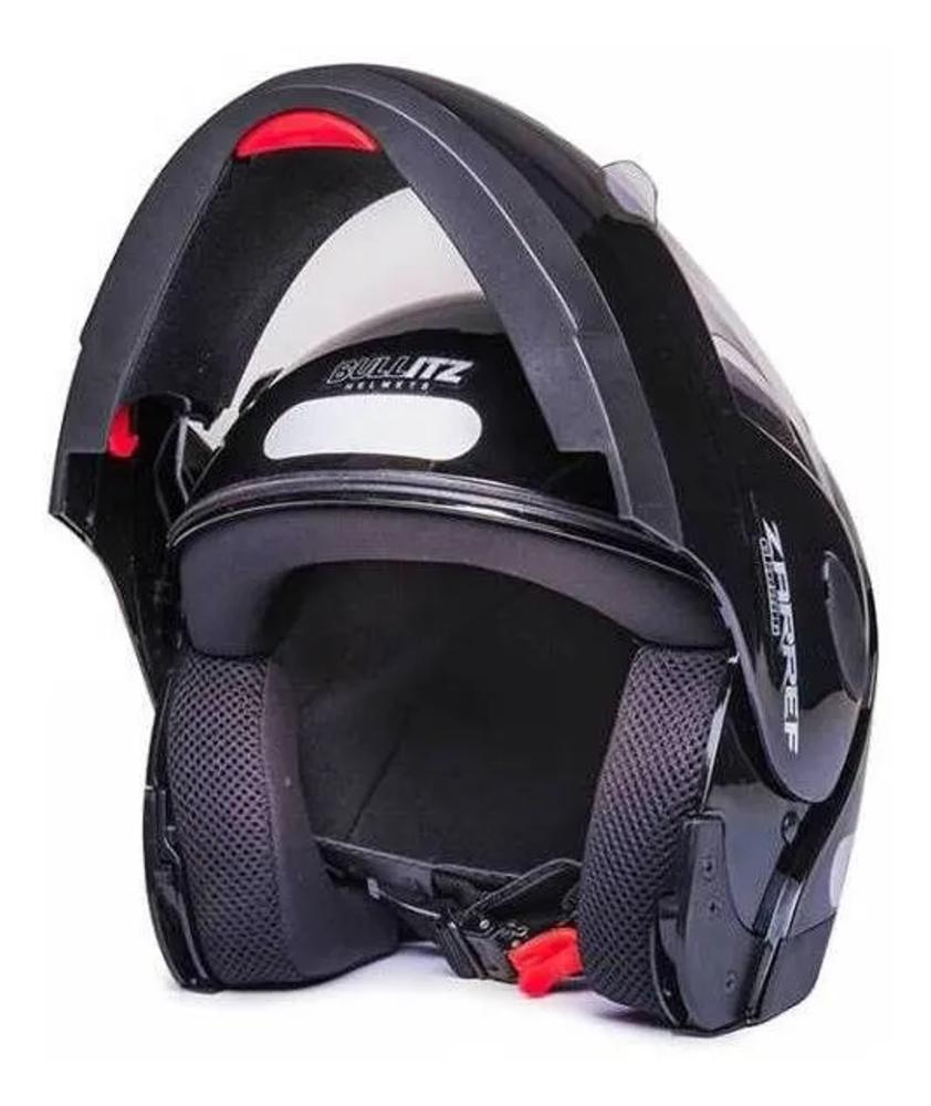 Capacete Taurus Zarref V4 Escamoteável Retrátil Robocop - Preto - 60