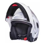 Capacete Taurus Zarref V4 Escamoteável Retrátil Robocop - Branco - 58