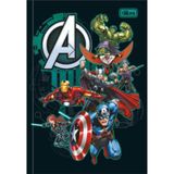 Caderno Brochura 1/4 80 Folhas Avengers Capa 4 - Tilibra