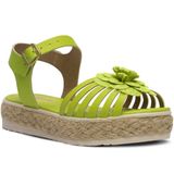 Sandalia Infantil Flatform N28ao36 Moda Menina Casual 16.05 Cor:verde,tamanho:28