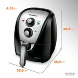 Fritadeira Elétrica Air Fryer C/4 Lts Mondial Preta/inox