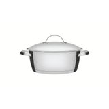 Caçarola Rasa Tramontina Allegra Em Aço Inox Com Fundo Triplo 22 Cm 3,3 L Tramontina