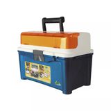 Caixa Maleta Pesca Brasil Box 007 Com 3 Estojos  Azul