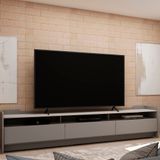 Rack Para Tv Sublime 220 Cinza Off White - Gelius