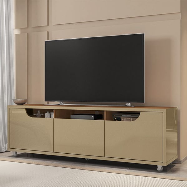 Rack Jersey 160 Para Tv Sala 60 Polegadas Com 3 Gavetas