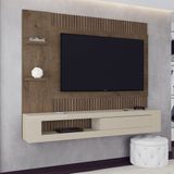 Home Ripado Para Tv Até 65 Polegadas 183 X 109 Cm Estoril Mocaccino Off White - Clicklar