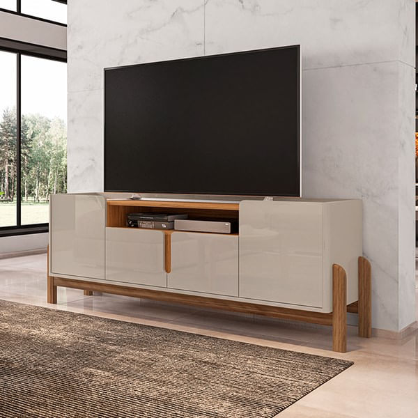 Rack Sala Lizz Para Tv Até 60 Polegadas Com 4 Portas