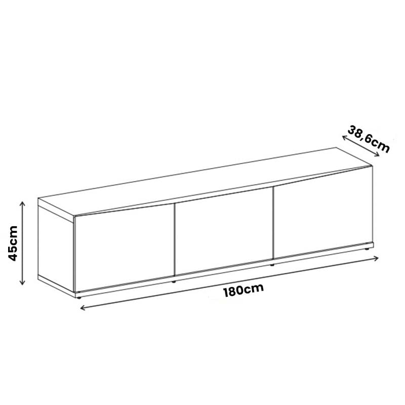 Rack Para Sala Tv Eros 180 Com 2 Portas E 1 Gaveta Cedro/verde Oliva