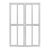 Porta Balcão 4 Folhas L25 - Branco 2,10 X 1,50