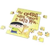 Quebra-Cabeça Personalizado 90 Peças - 30 cm x 20 cm Luna Gato Mia (BDX3)