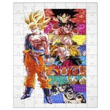Quebra-Cabeça Personalizado 90 Peças - 30 cm x 20 cm Goku Dragon Ball Z (BDXX)