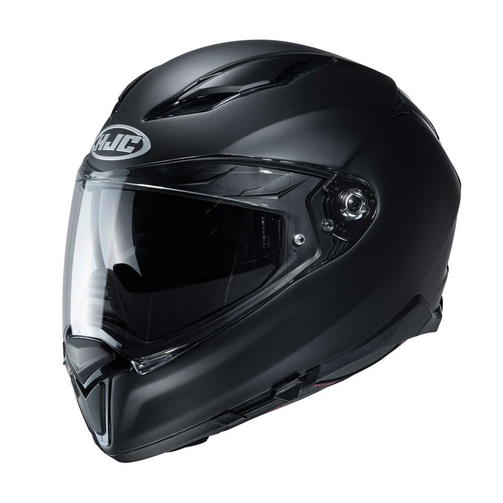 Capacete Moto F70 Sólido Viseira Solar Motociclista Hjc - Preto - 59