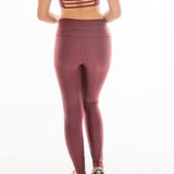 Calça Legging M academia fitness treino New Vision Marsala